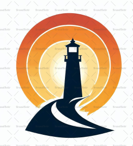 Leuchtturm bei Sonnenuntergang